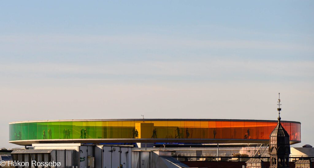 Arkitekturfoto, Århus, ARoS kunstmuseum, fargespill