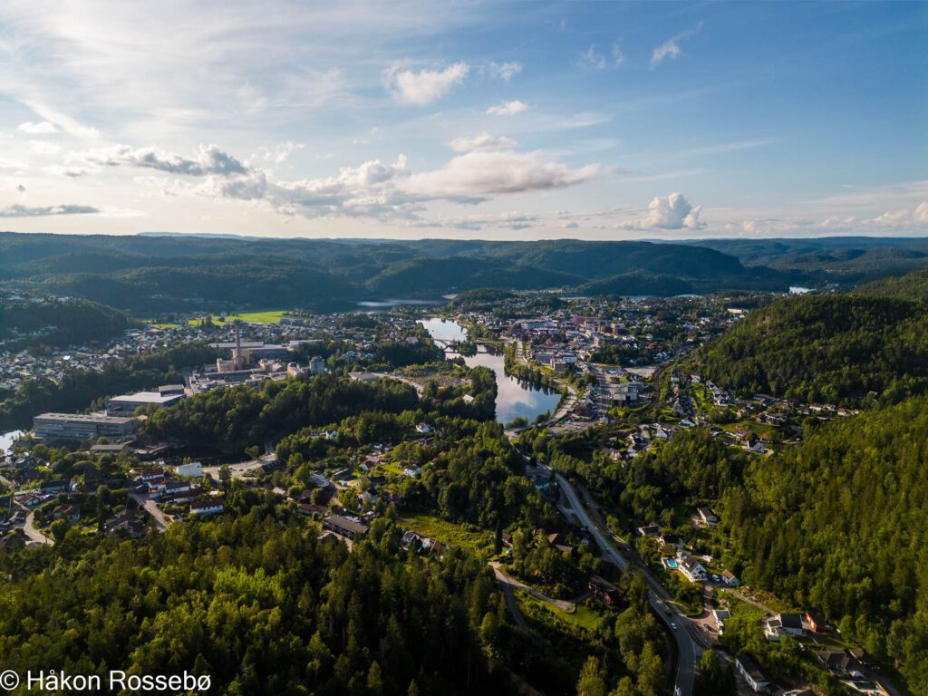 Vennesla Fra Lomtjonn drone